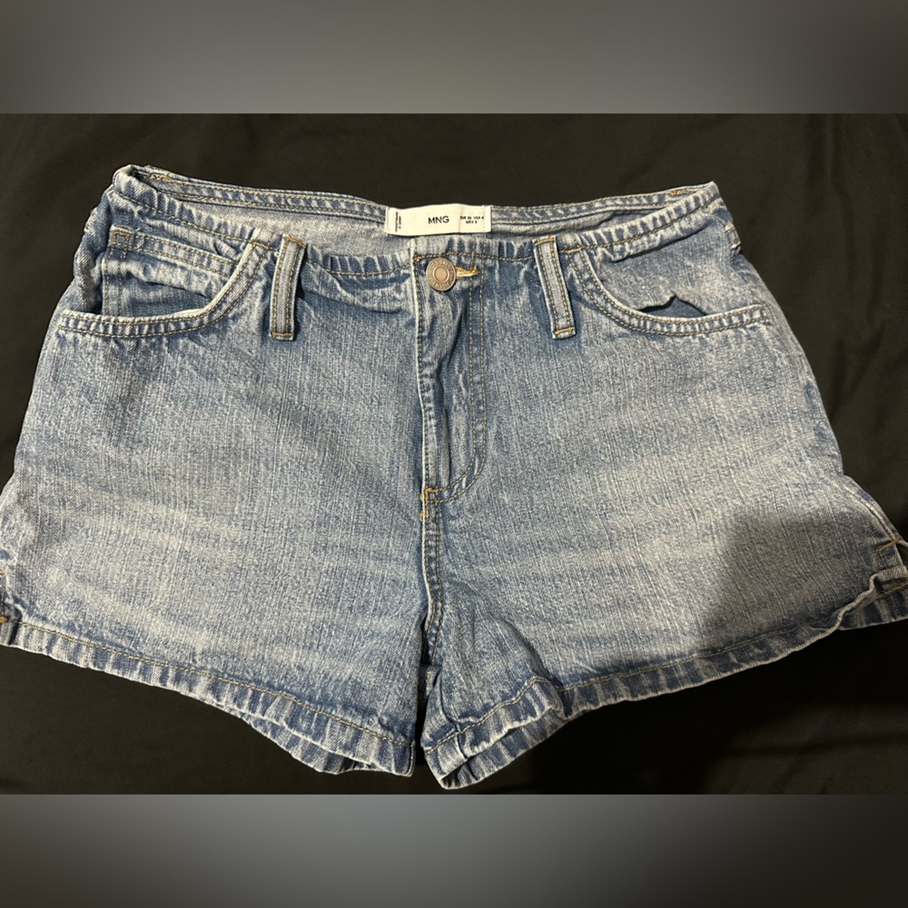 Mango low rise denim shorts - Picture 6 of 9